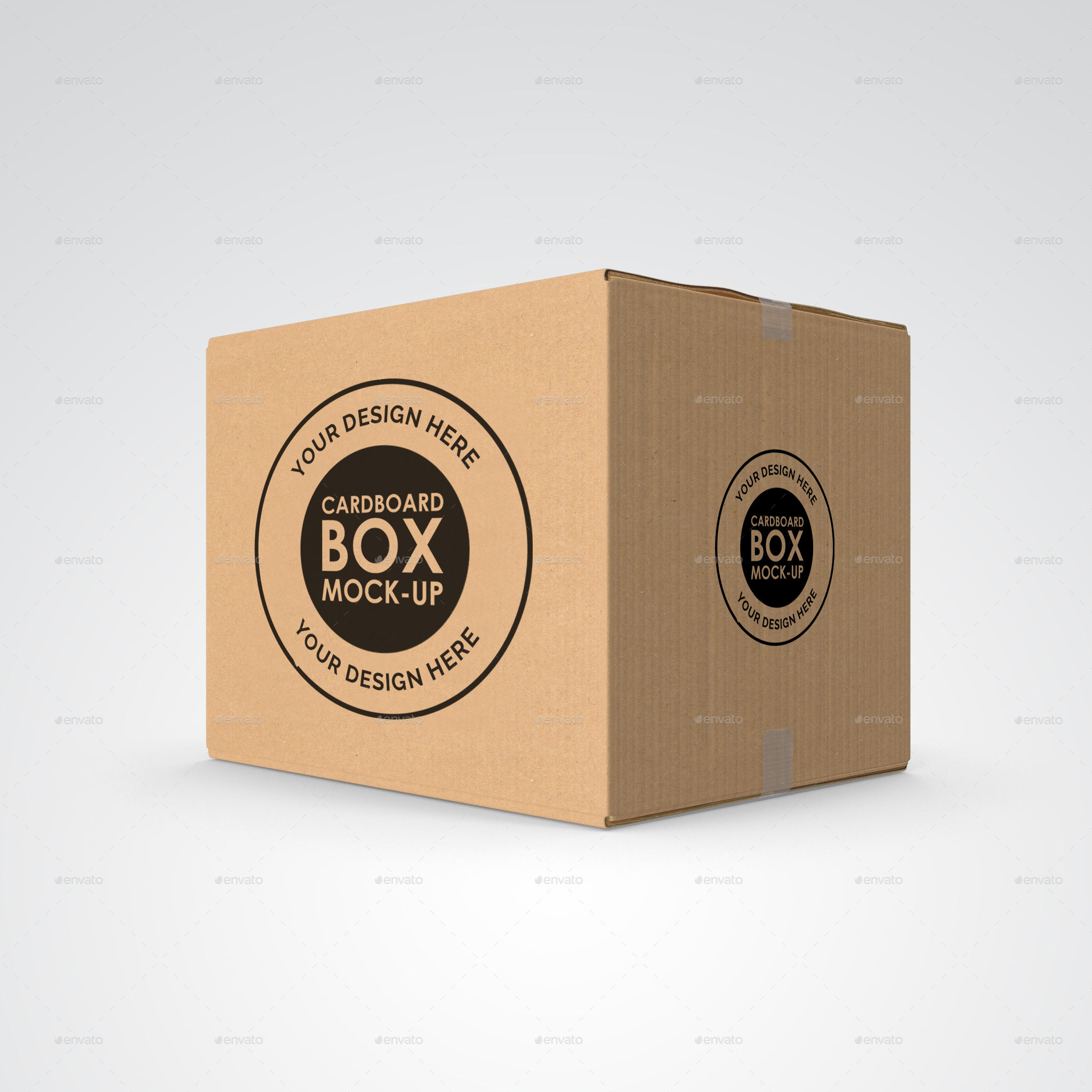 Cardboard Box / Carton Mock-up., Graphics | GraphicRiver